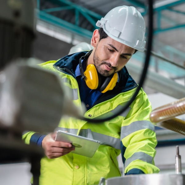 A field services remote technician using the TechSee app for remote visual assistance